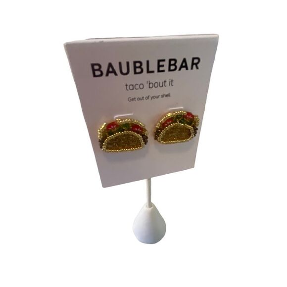 Baublebar Sparkly Taco Post Earrings. So Fun! - Picture 2 of 6